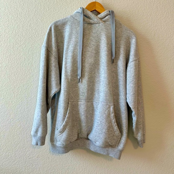 aerie Tops - Aerie Oversized Hoodie with Faux Fur Lined hood Women’s Size XS